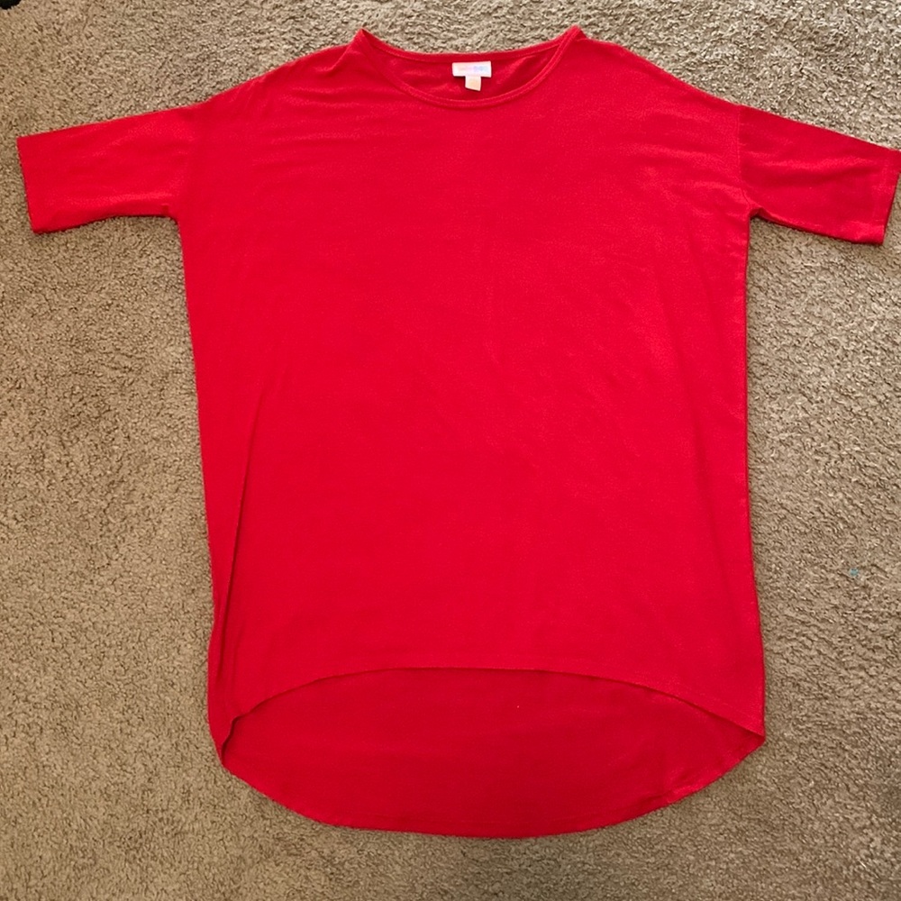 Lularoe Irma, solid red XXS